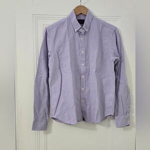 Untuckit 100% Cotton Purple Button Down Shirt Long Sleeve Size S, Euc